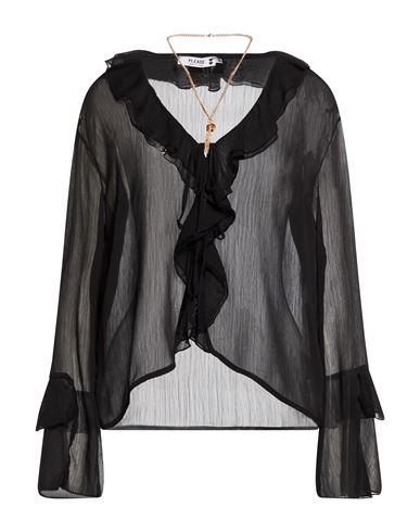 Please Woman Shirt Black Size M Polyester