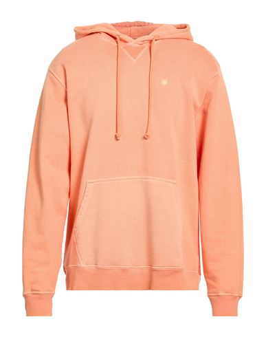 Brixton Man Sweatshirt Mandarin Size M Cotton In Orange