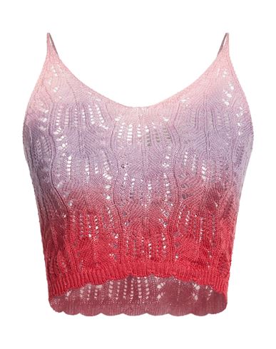 Laneus Woman Top Lilac Size 2 Cotton In Purple