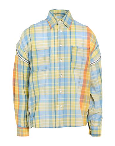 Facetasm Man Shirt Yellow Size 4 Wool, Nylon