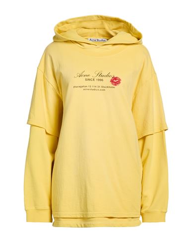 Acne Studios Woman Sweatshirt Yellow Size L Cotton