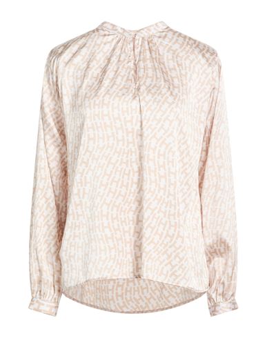Hemisphere Woman Top Beige Size S Silk, Elastane In Sand