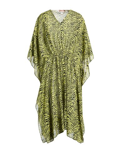 Vestido midi Mujer Verde lima ONESIZE Mujer