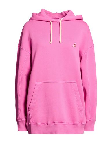 Autry Woman Sweatshirt Fuchsia Size L Cotton In Pink