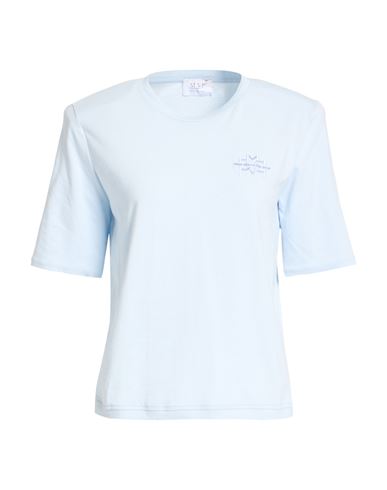 Mvp Wardrobe Woman T-shirt Sky Blue Size 4 Cotton
