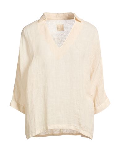 Lino Top Mujer Beige S Mujer