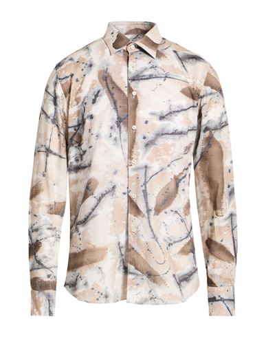 XACUS Hemd Herren Beige 40 Herren