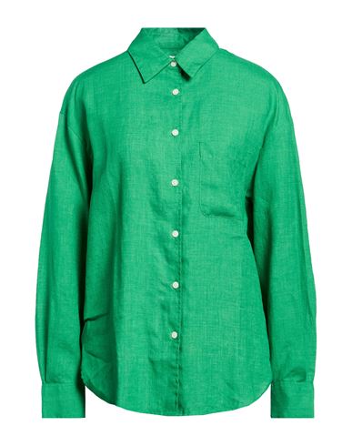 Colorful Standard Woman Shirt Green Size S Linen