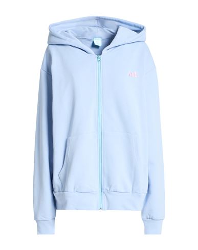 Not After Ten Woman Sweatshirt Light Blue Size M Cotton