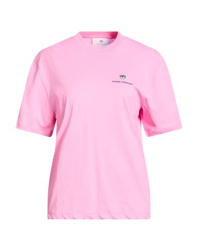 Chiara Ferragni Woman T-shirt Pink Size M Cotton