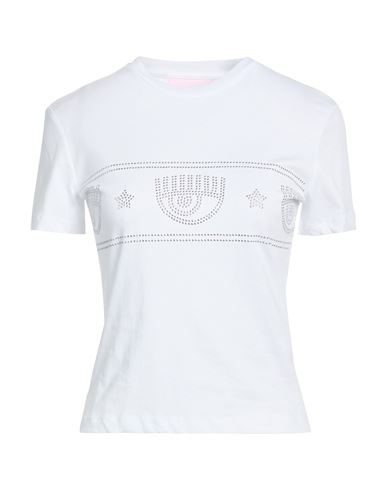 Chiara Ferragni Woman T-shirt White Size Xl Cotton