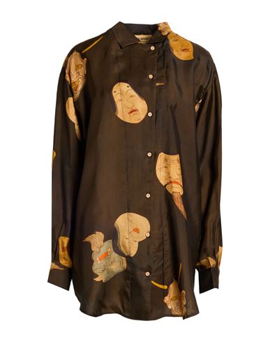 Camisa Mujer Marrón M Mujer