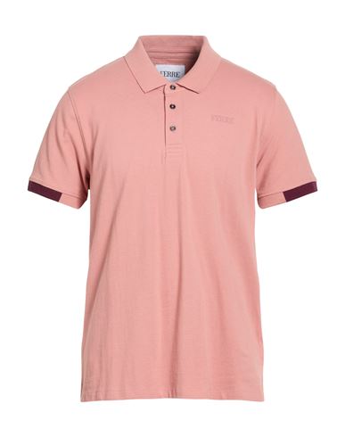 Ferre' Man Polo Shirt Blush Size Xl Cotton In Pink