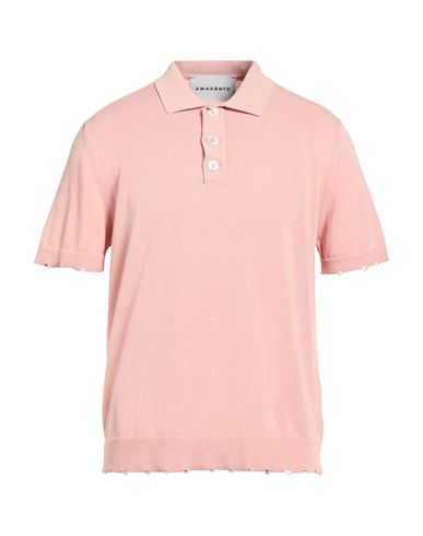 Amaranto Man Sweater Blush Size Xl Cotton In Pink