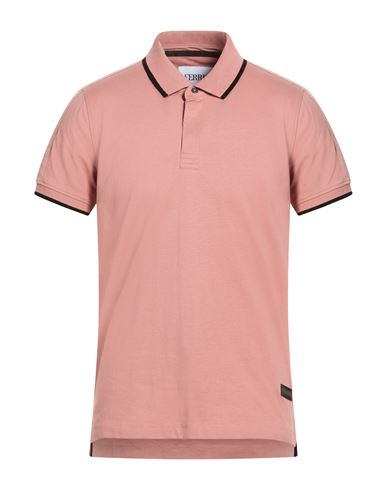 Ferre' Man Polo Shirt Antique Rose Size Xxl Cotton In Brown