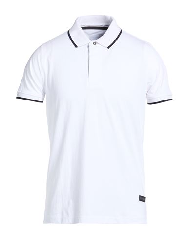 Ferre' Man Polo Shirt White Size Xl Cotton