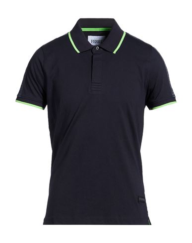 Ferre' Man Polo Shirt Midnight Blue Size Xxl Cotton