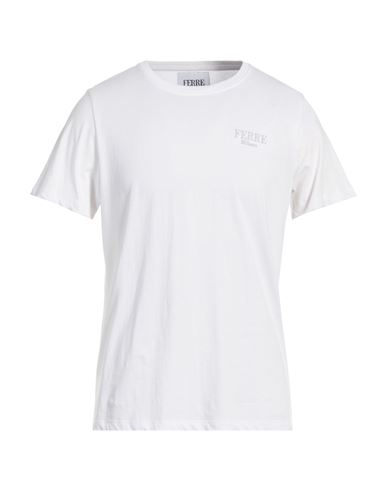 Ferre' Man T-shirt White Size Xxl Cotton