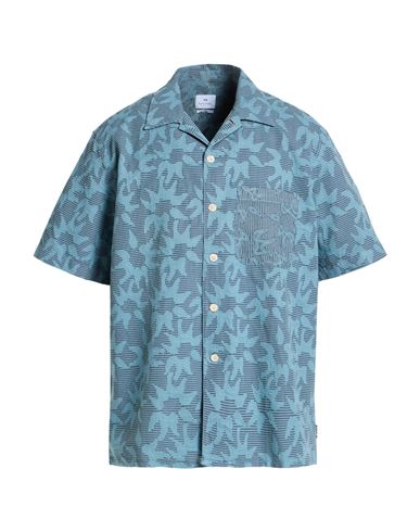 Camisa Hombre Azul francés L Hombre