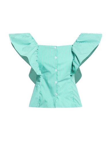 Le Volière Woman Top Emerald Green Size L Cotton, Polyamide, Elastane