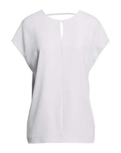 Meimeij Woman Top Light Grey Size 4 Polyester, Elastane In Gray