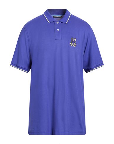 Psycho Bunny Man Polo Shirt Purple Size 7 Pima Cotton