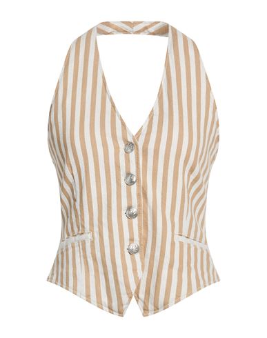 Rag & Bone Woman Top Beige Size 10 Cotton, Linen, Elastane In Sand