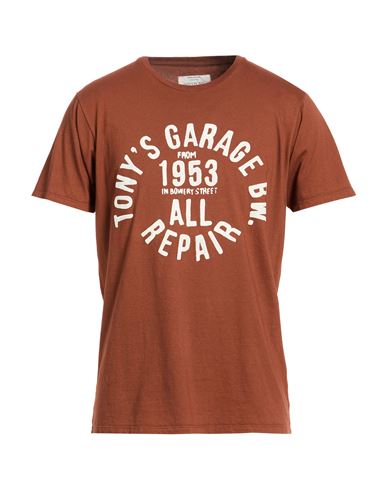 T-shirts Herren Braun L,S Herren