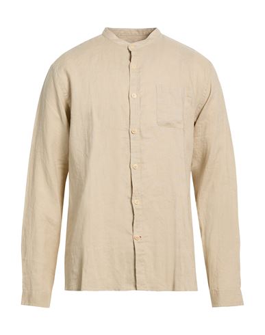 Oliver Spencer Man Shirt Beige Size 16 ½ Linen In Neutral