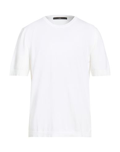Sapio Man Sweater White Size 44 Cotton