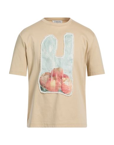 Camiseta Hombre Beige M Hombre