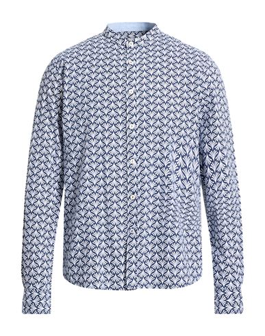 Fred Mello Man Shirt Midnight Blue Size M Cotton
