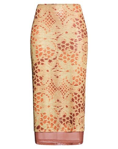 Maxi-Rock Damen Rostrot XL Damen