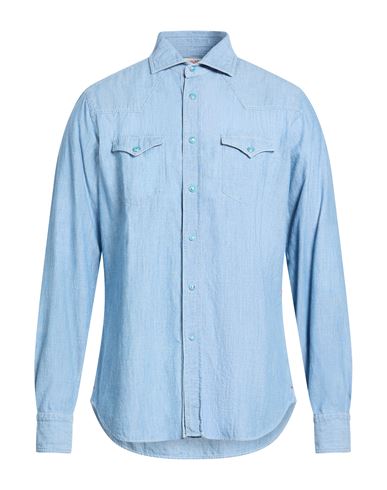 Camisa vaquera Hombre Azul marino 40 Hombre
