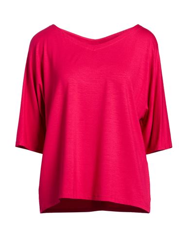 Via Masini 80 Woman T-shirt Magenta Size 16 Viscose, Elastane In Purple