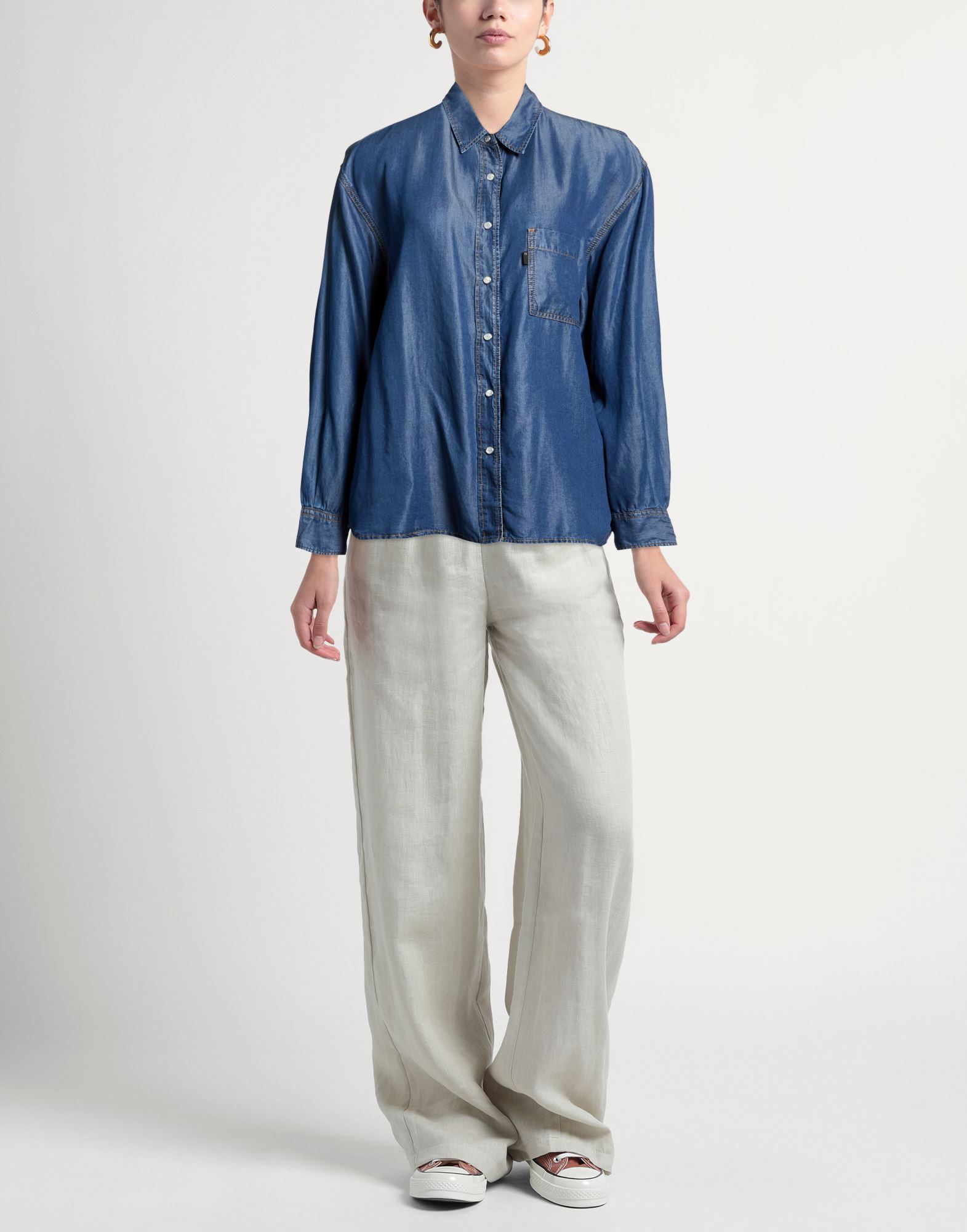 (+) People - Tops - Jeanshemden - On Yoox.com 