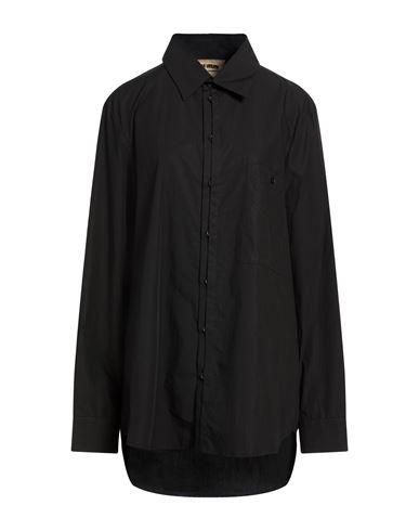 Uma Wang Woman Shirt Black Size Xl Cotton, Linen