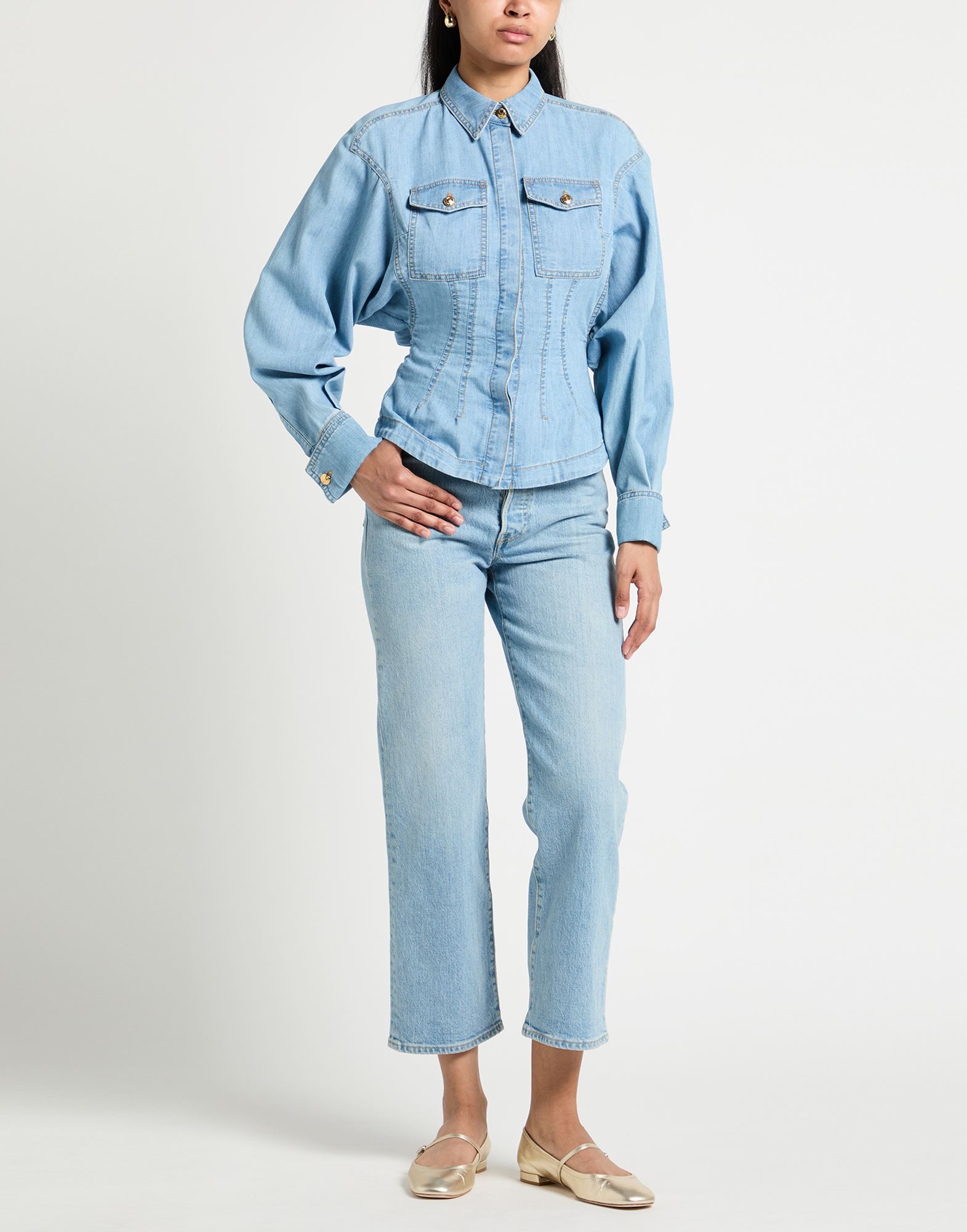  Elisabetta Franchi - Tops - Jeanshemden - On Yoox.com 