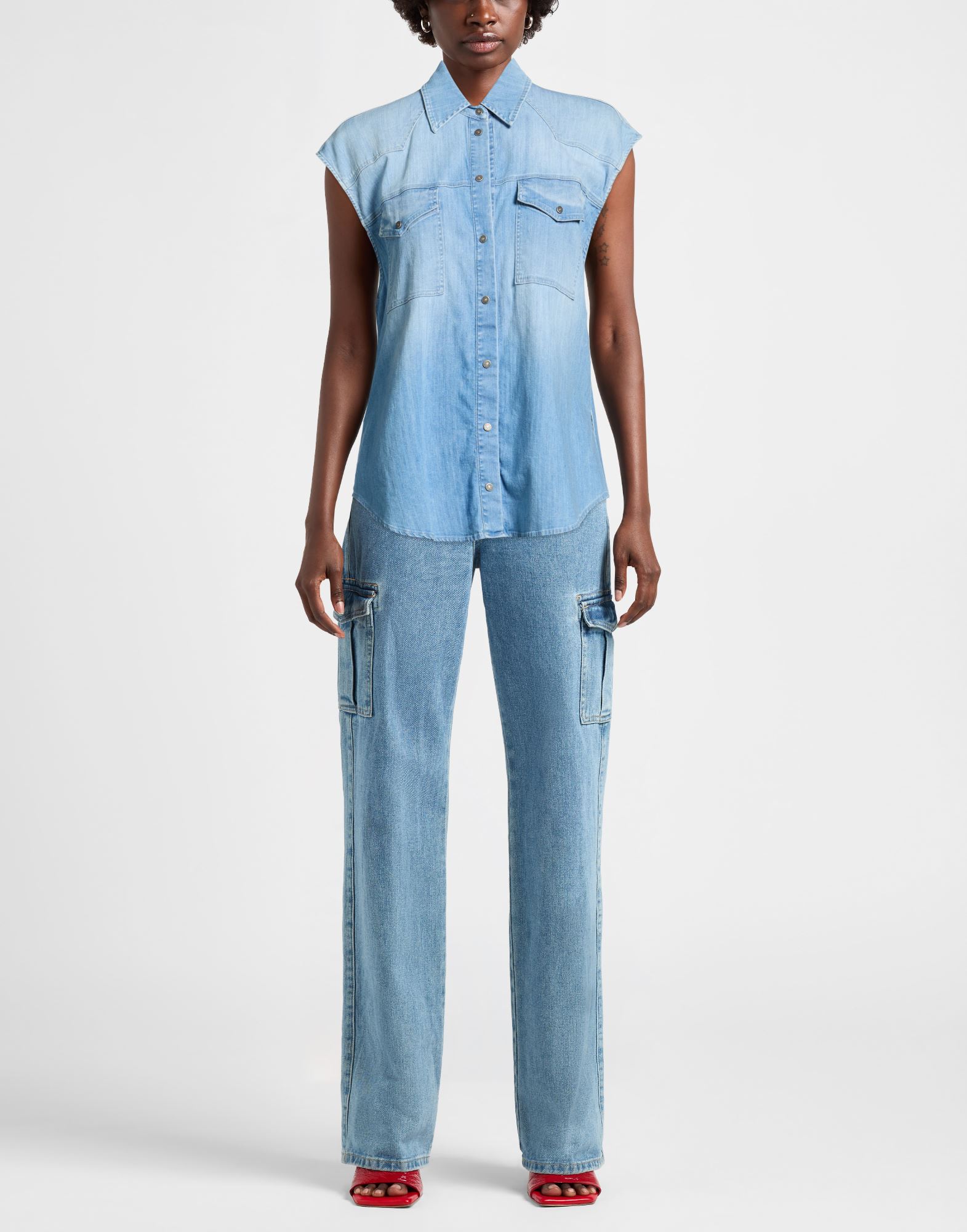  Dondup - Camisetas Y Tops - Camisas Vaqueras - On Yoox.com 