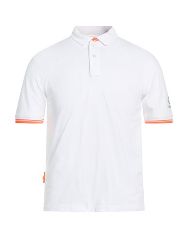 Suns Boards Man Polo Shirt White Size Xxl Cotton, Elastane