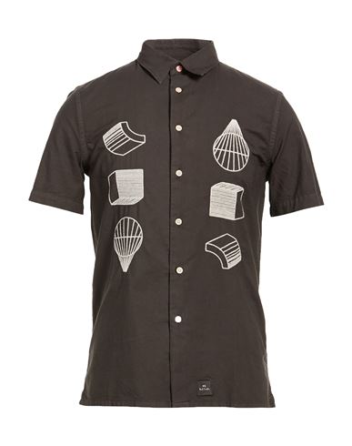 Hemd Herren Braungrau M Herren