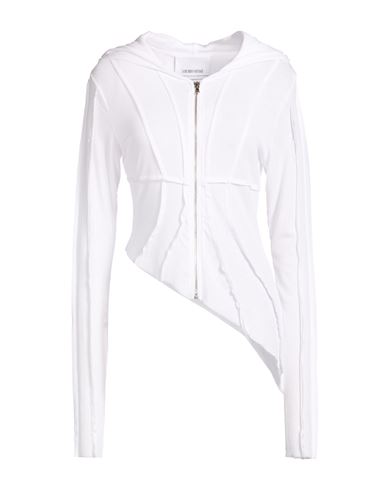 Sami Miro Vintage Woman Sweatshirt White Size Xl Tencel, Elastane