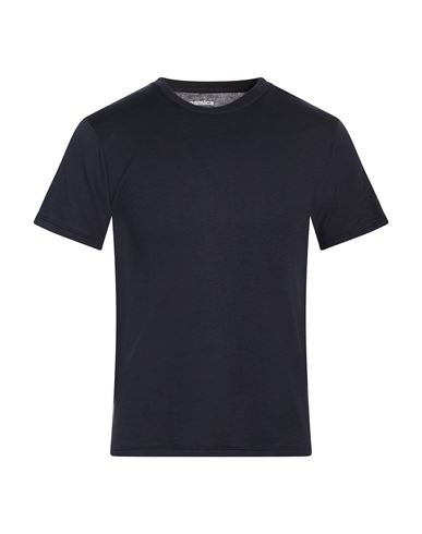 Nanamica Nanamíca Man T-shirt Navy Size S Polyester, Cotton In Blue