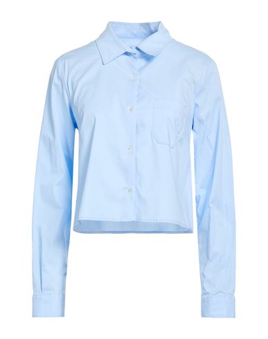 Cruna Woman Shirt Sky Blue Size 6 Cotton