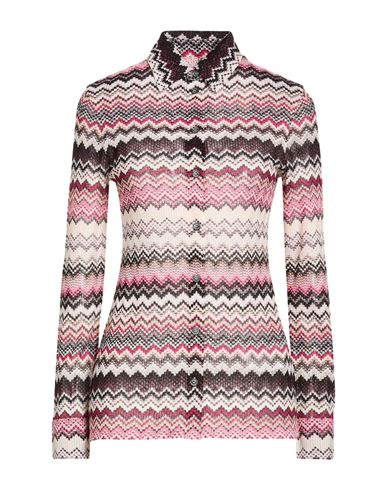Missoni Metallic Crochet-knit Shirt In Multi