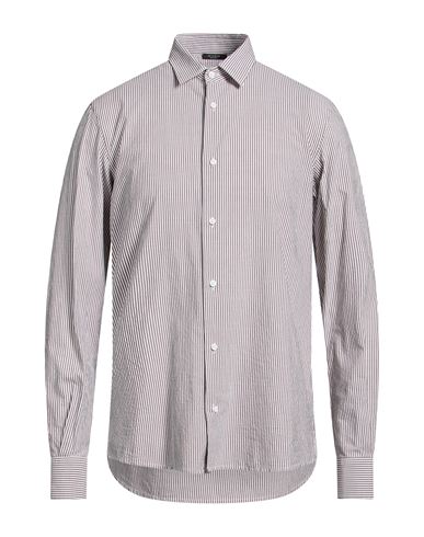 Hemd Herren Dunkelbraun 50 Herren