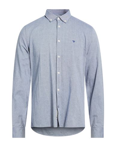 Fred Mello Man Shirt Blue Size L Cotton