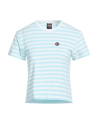 Colmar Woman T-shirt Sky Blue Size S Cotton, Modal, Elastane