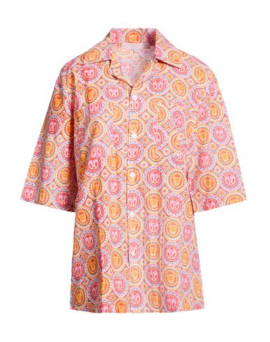 Connor & Blake Woman Shirt Fuchsia Size M Cotton In Pink