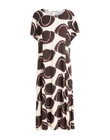 Vestido midi Mujer Marrón chocolate 42 Mujer